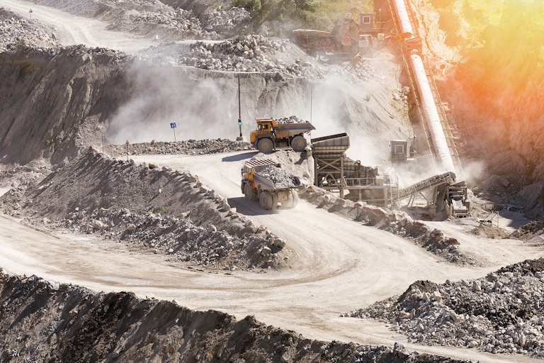 Open pit mining infrastructure and earthworks