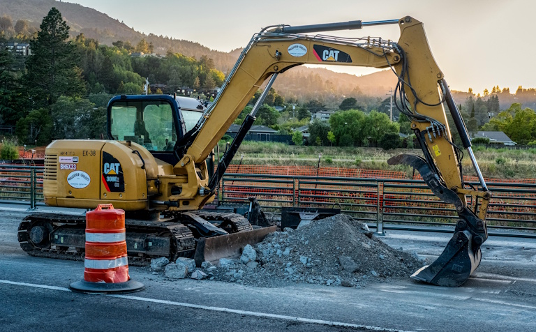 Road earthworks and subgrade preparation