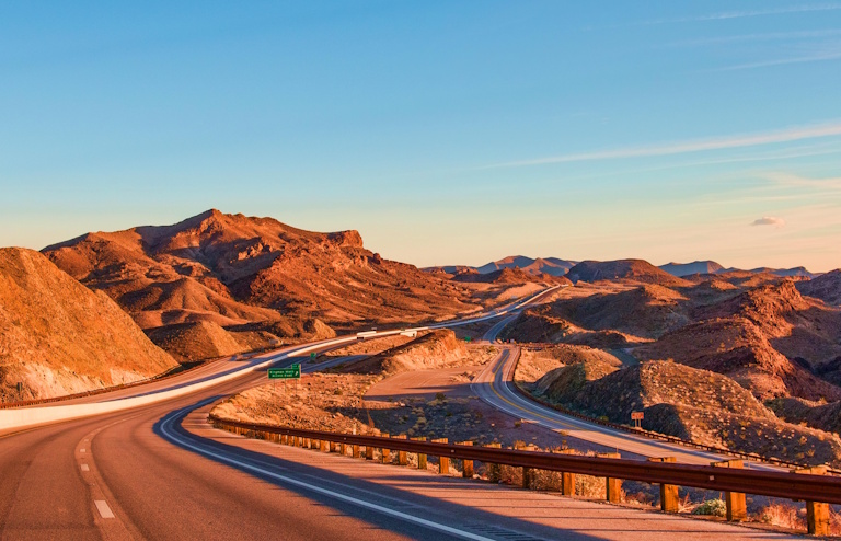 Completed highway and road infrastructure